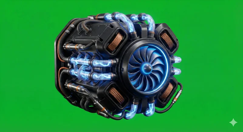 AI Generated Image with Green Background